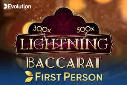 First Person Lightning Baccarat by Evolution