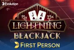 First Person Lightning Blackjack by Evolution