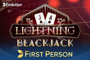 First Person Lightning Blackjack by Evolution