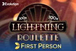 First Person Lightning Roulette by Evolution
