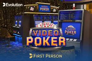 First Person Video Poker by Evolution