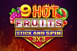 9 Hot Fruits Stick and Spin 3x3 by Gaming Corps