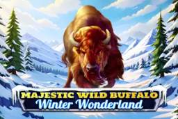 Majestic Wild Buffalo Winter Wonderland by Spinomenal